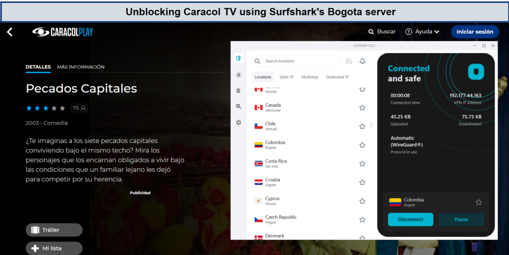 unblock-caracol-tv-with-surfshark-in-Italy