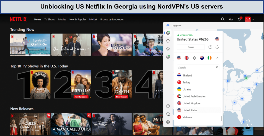 unblocking-US-netflix-in-georgia-with-nordvpn-For France Users