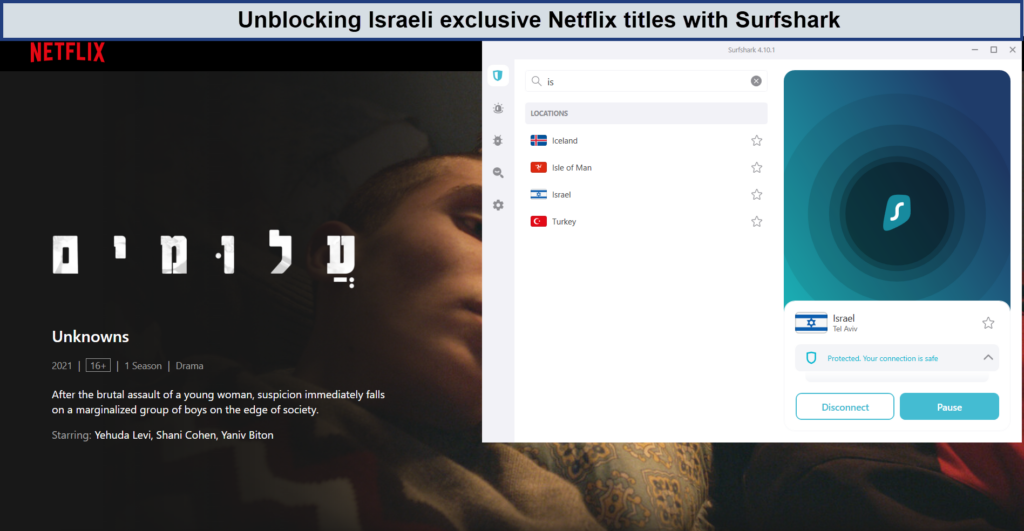 unblocking-netflix-israel-with-surfshark