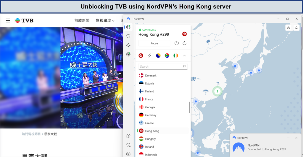 unblocking-tvb-with-nordvpn-in-Japan