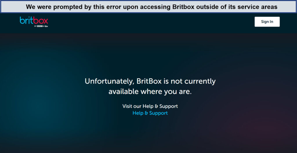 Britbox-error