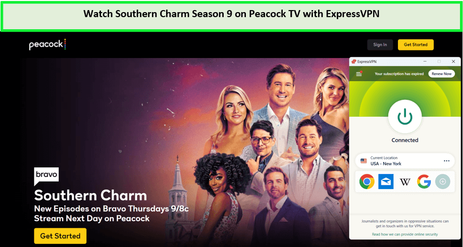 Watch-Southern-Charm-Season-9-outside-USA-on-Peacock with-ExpressVPN
