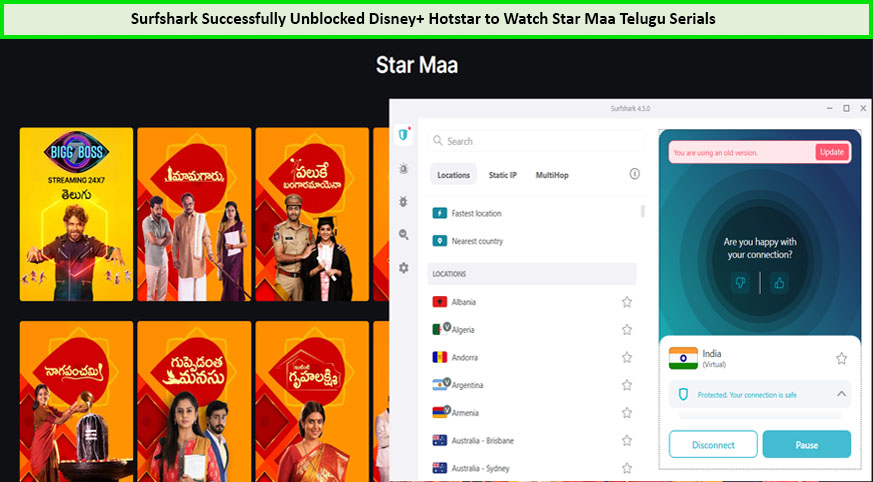 Surfshark-Successfully-Unblocked-Disney-Hotstar-to-Watch-Star-Maa-Telugu-Serials--