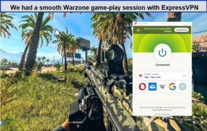 Playing-Warzone-with-expressvpn-in-UK