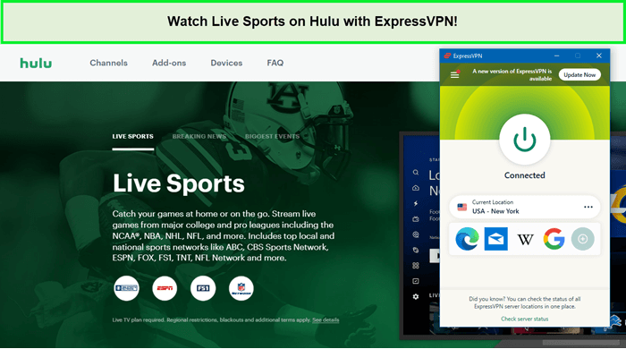 Watch-Live-Sports-on-Hulu-with-ExpressVPN-in-Germany