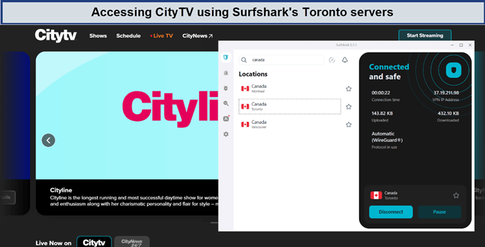 citytv-outside-Canada-unblocked-by-surfshark