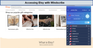 etsy-with-Windscribe-in-Japan