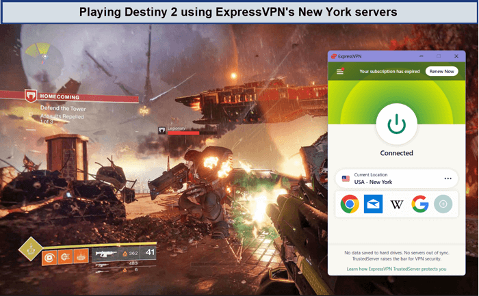 play-destiny2-in Singapore-with-expressvpn