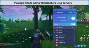 playing-Fortnite-with-Windscribe-in-USA