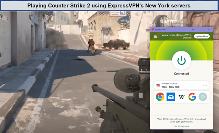 playing-counter-strike-2-in-South Korea-unblocked-by-expressvpn