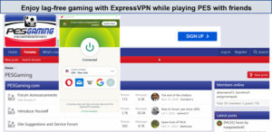 playing-pes-with-ExpressVPN-in-USA
