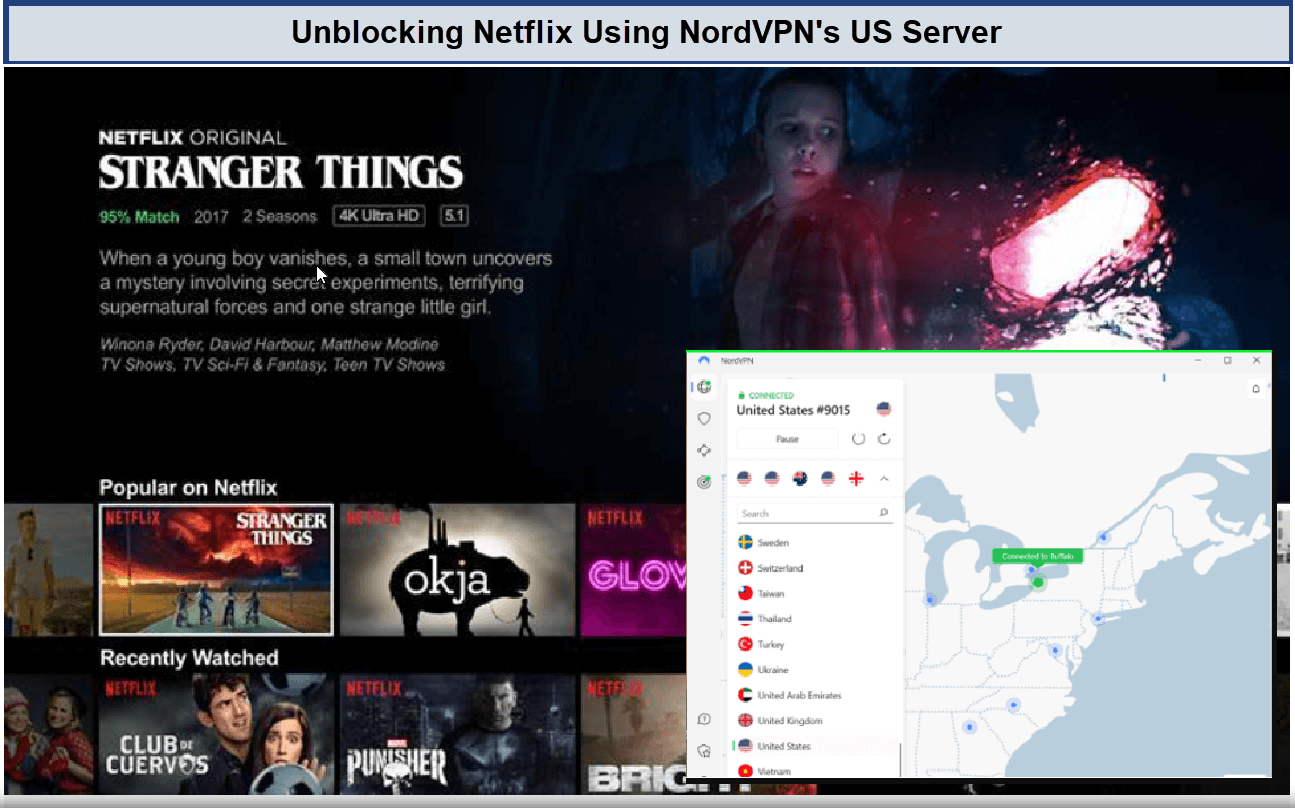 Unblocking-Netflix-using-NordVPN's-US-Server-in-France