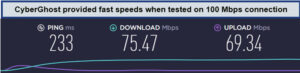 cyberghost speed-test-in-India