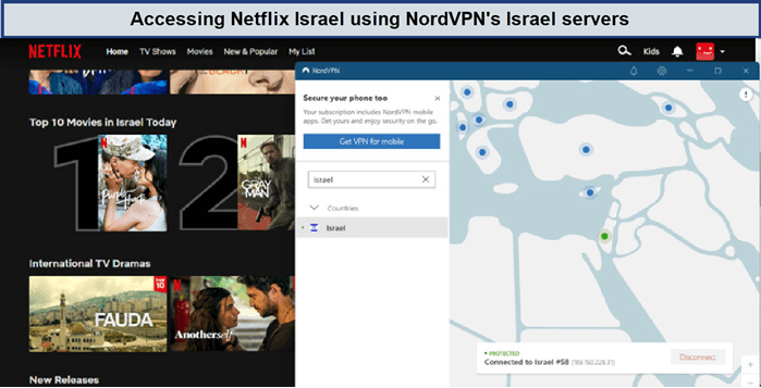 netflix-unblocked-israel-servers-nordvpn- 
