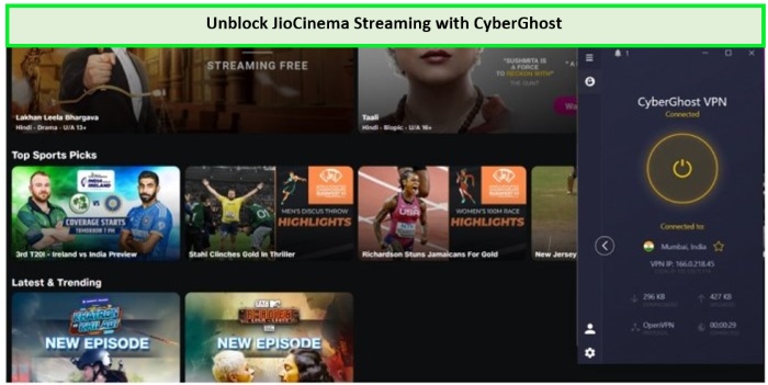 unblock-jiocinema-streaming-with-cyberghost