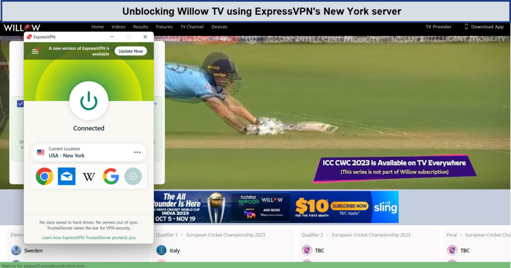 willow-tv-with-expressvpno-in-India