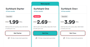 Surfshark pricing and plans-in-France