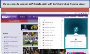 bein-sports-unblocked-by-Surfshark-outside-France
