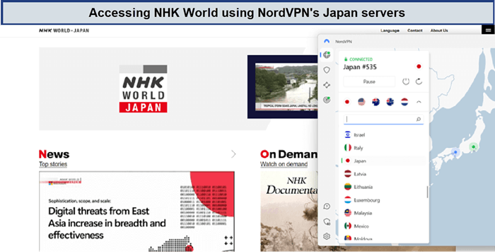 nhk-world-unblocked-with-nordvpn-japan-server-in-France