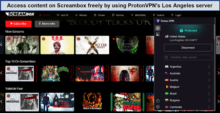 screambox-unblocked-using-us-servers-protonvpn-in-Italy