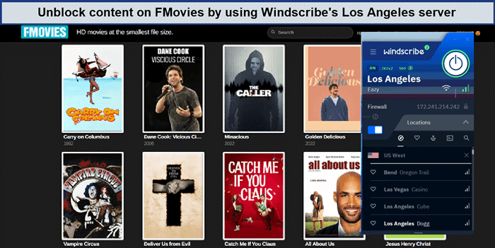 Fmovies-unblocked-using-US-servers-windscribe-in-France