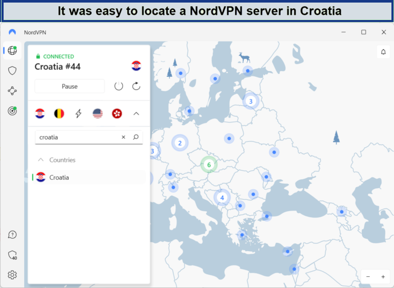NordVPN-servers-in-Croatia-in-South Korea