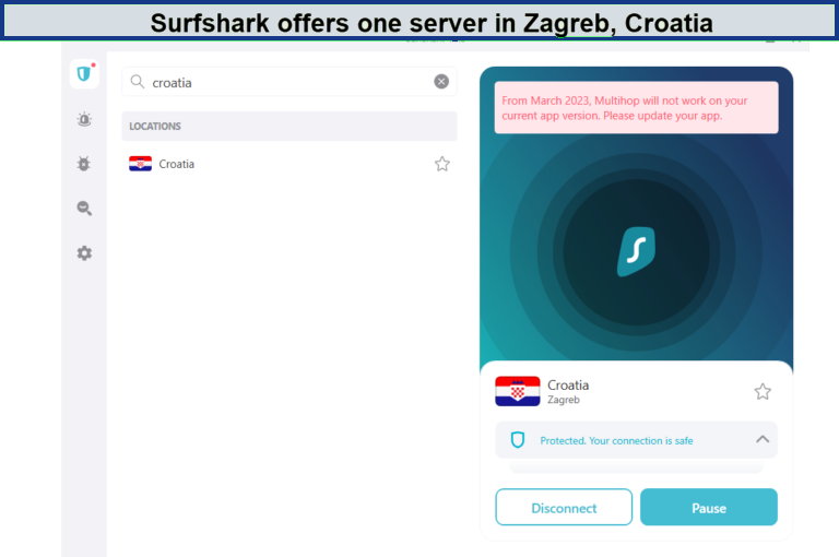Surfshark-servers-in-Croatia-in-South Korea