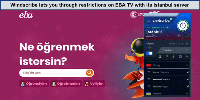 eba-tv-unblocked-using-turkish-servers-windscribe-in-UAE