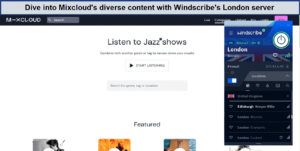 mixcloud-unblocked-using-UK-servers-windscribe-in-Singapore