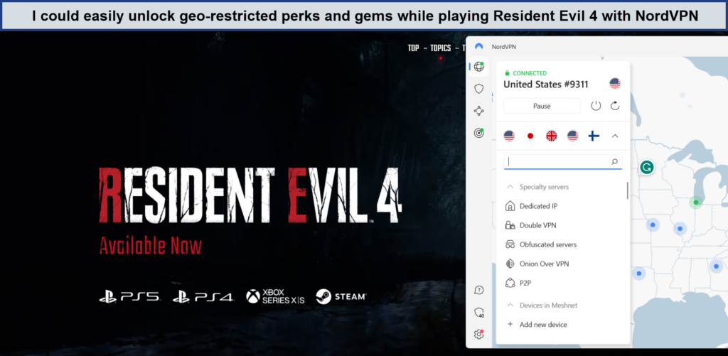 resident-evil-4-with-nordvpn-in-Germany