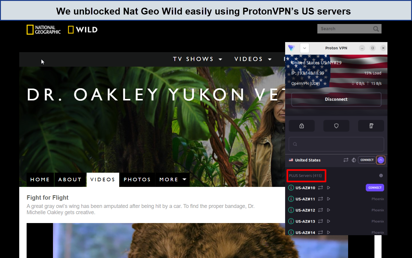 unblocked-Nat-Geo-Wild-using-ProtonVPN-outside-USA