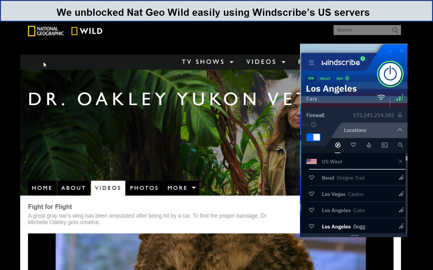unblocked-Nat-Geo-Wild-using-Windscribe-outside-USA