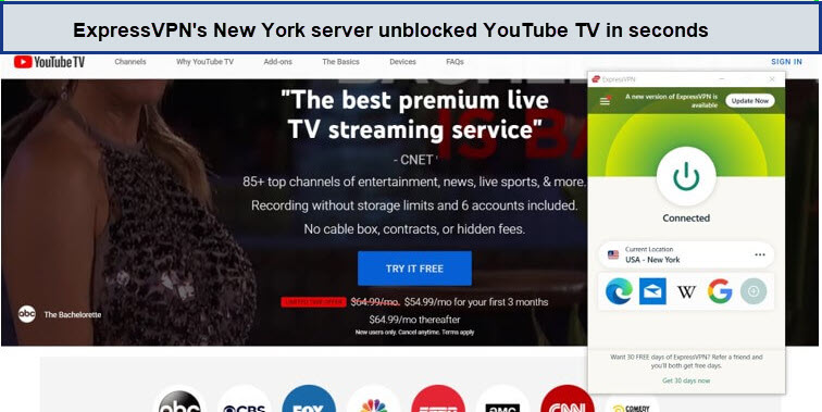 unblocked-youtube-tv-with-expressvpn-in-Spain