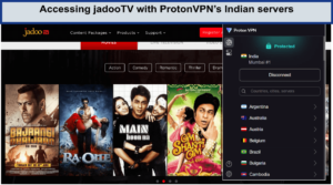 Accessing-jadooTV-with-ProtonVPNs-Indian-servers-in-South Korea