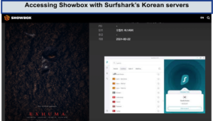 Accessing-Showbox-with-Surfshark-Korean-servers-in-Hong kong