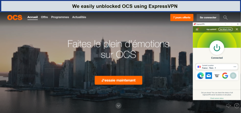 Unblock-OCS-with-ExpressVPN-outside-France