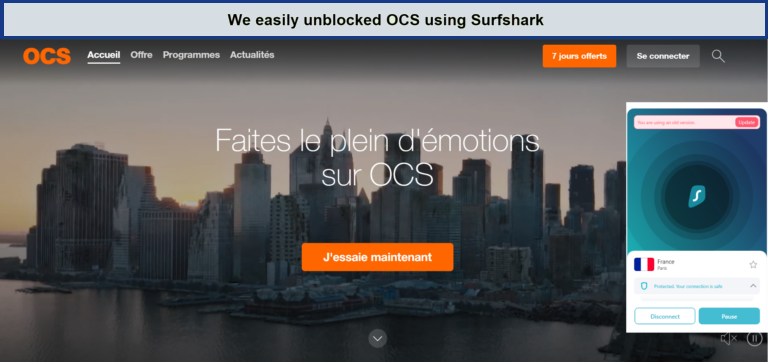 Unblock-OCS-with-Surfshark-outside-France