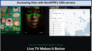Accessing-Hulu-with-NordVPNs-USA-servers-outside-USA
