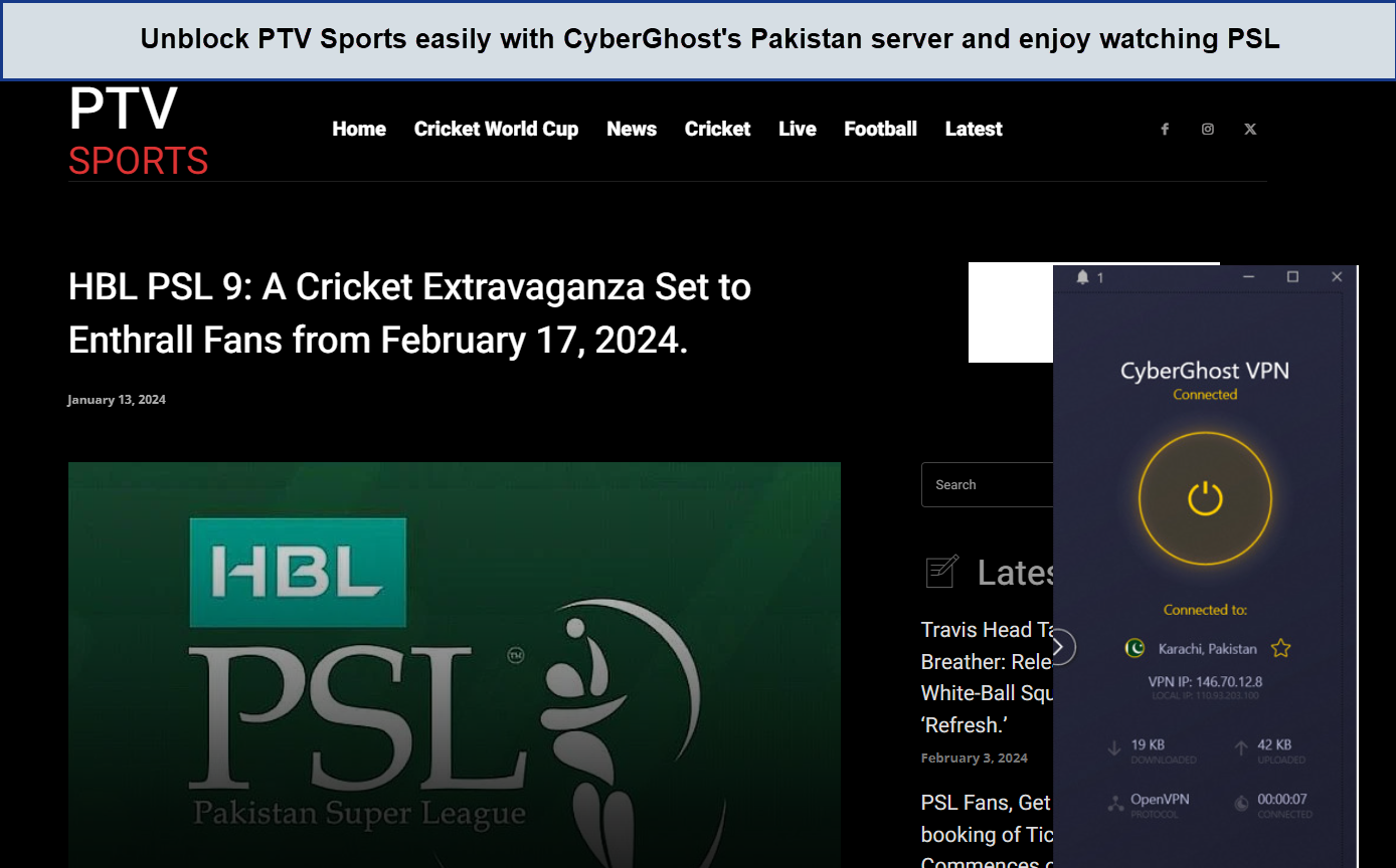 Unblocking-PTV-Sports-to-watch-PSL-2024-with-Cyberghost-in-UK